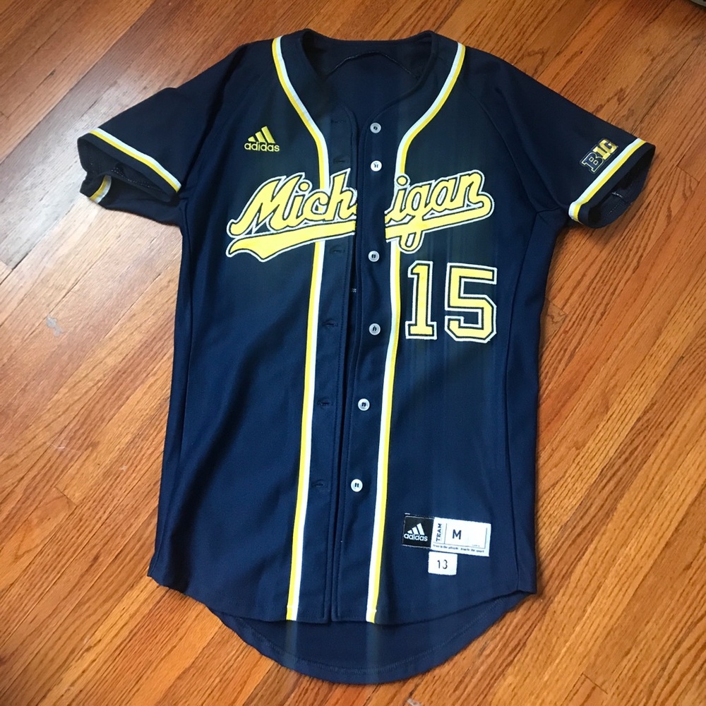 Michigan big 10 baseball jersey by Adidas