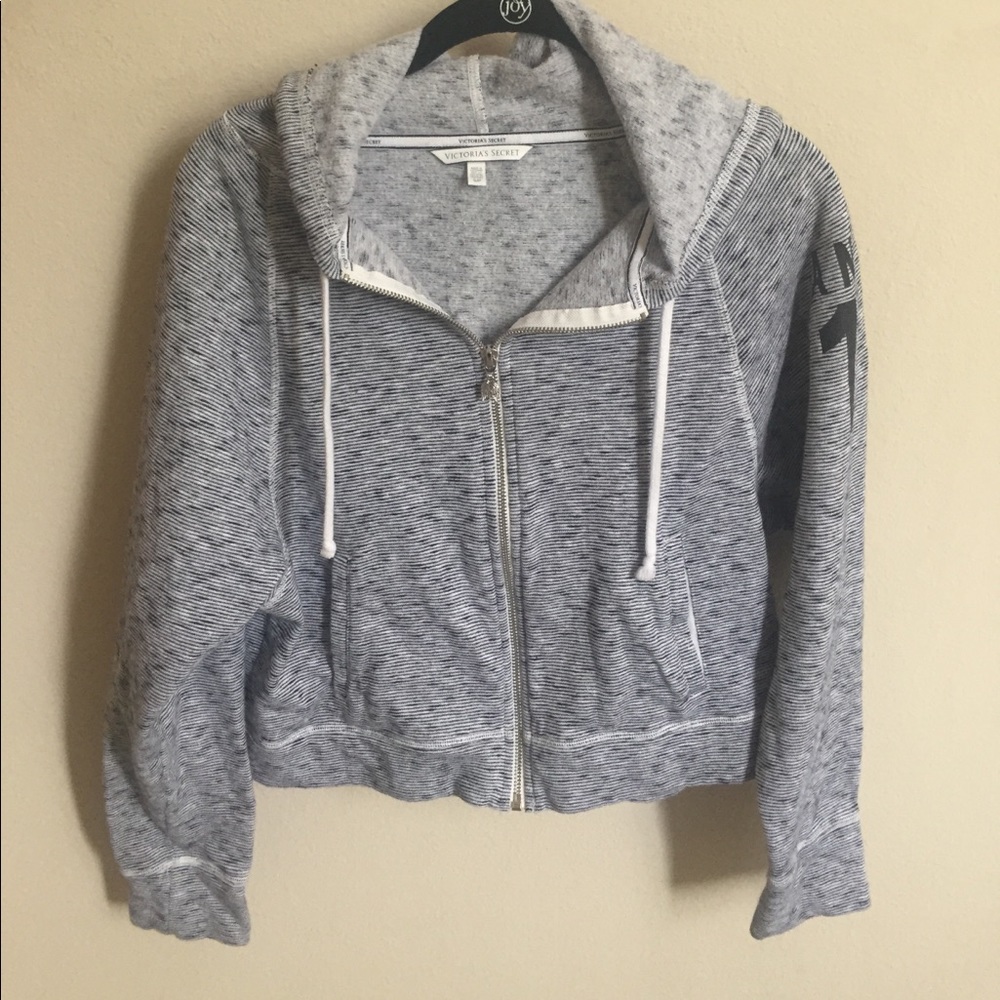 Zipper sweat shirt Victoria secret