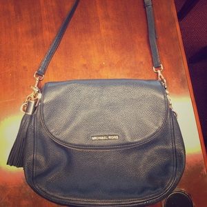 Micheal Kors Navy over shoulder bag with tassel!