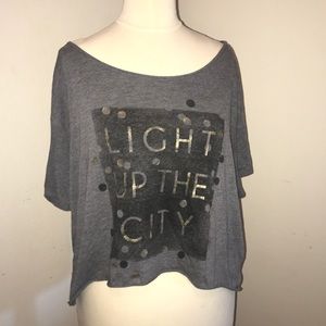 "Light Up The City" Crop Top