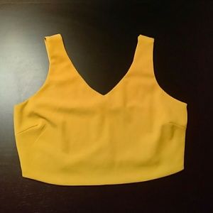 Forever 21 Plus Sizes Mustard Sleeveless Crop Top
