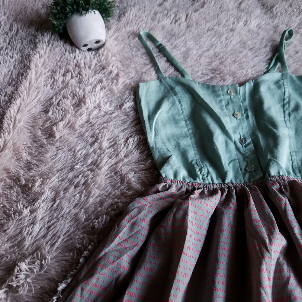 Peppermint Sleeveless Mint Dress - Picture 4 of 4