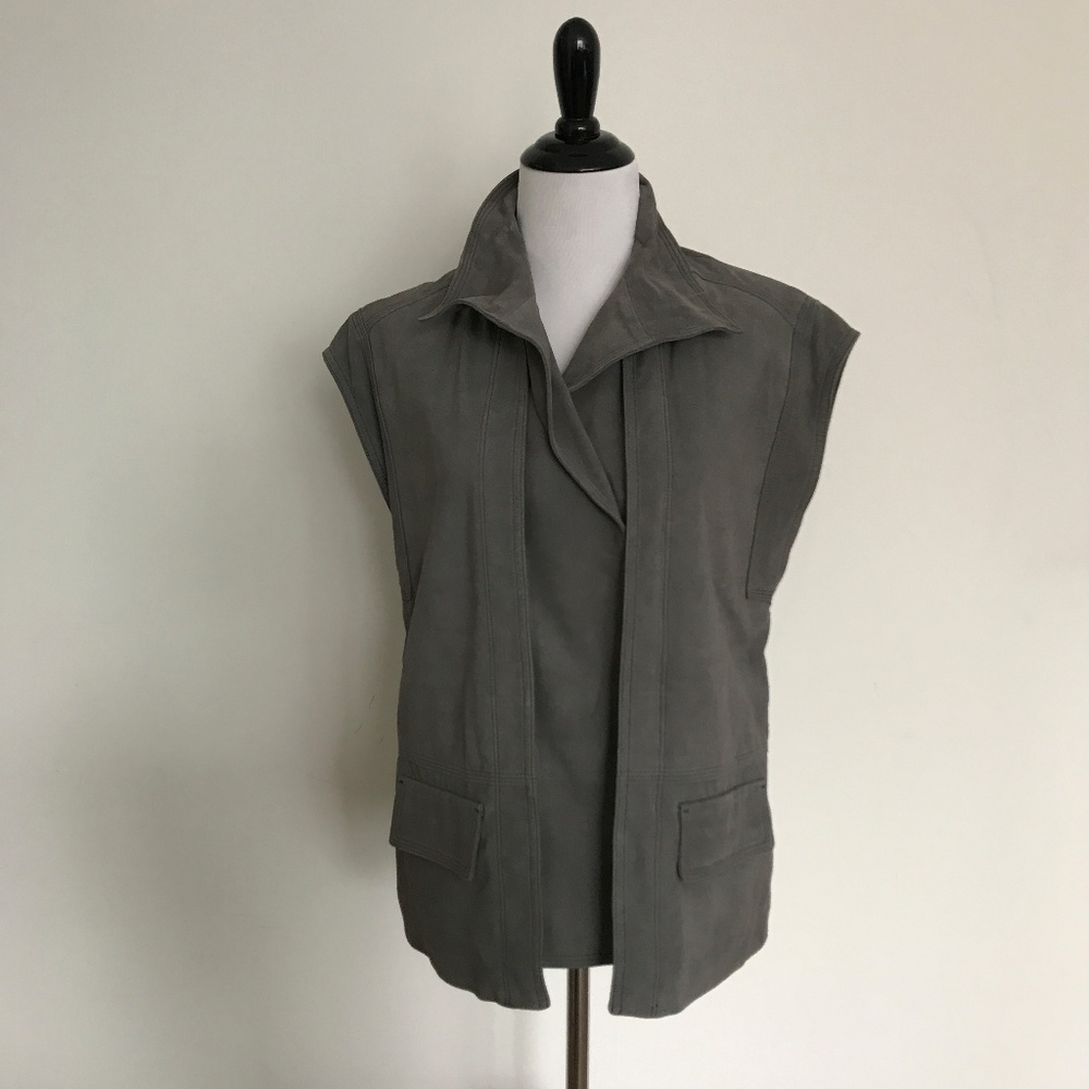 Vince Nubuck Cap Sleeve Jacket M & XL