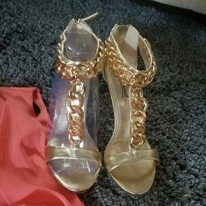 Gold Giuseppe style heels