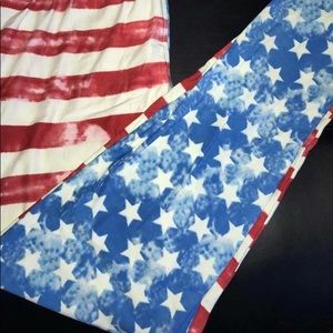 American Flag Leggings