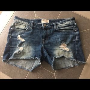 BKE (Buckle) Denim Shorts W/Destruction - Size 29