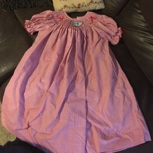 Alabama crimson tide smocked dress