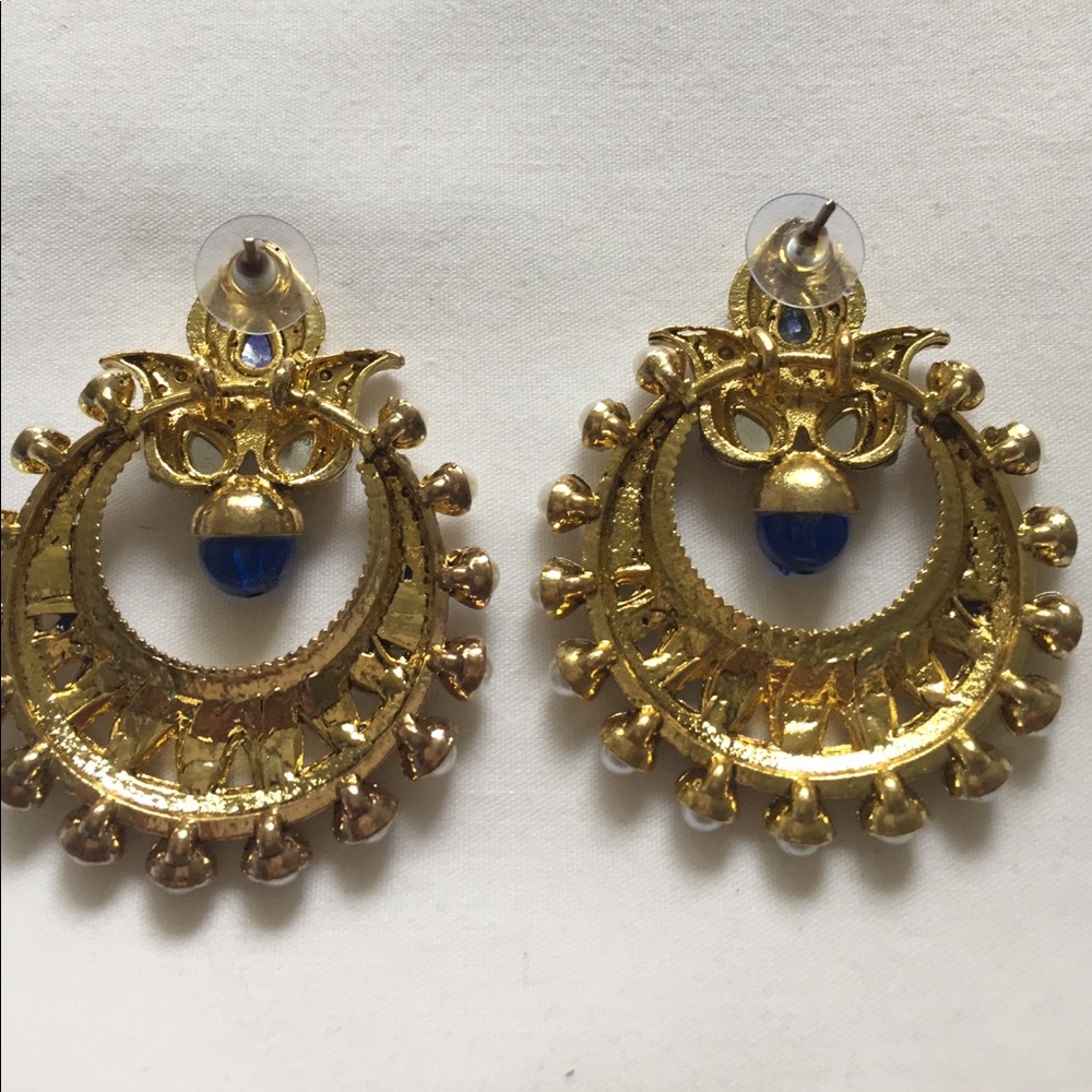 🆕 blue Stone Drop earrings - Picture 3 of 3