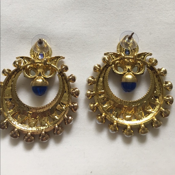 🆕 blue Stone Drop earrings - Picture 3 of 3