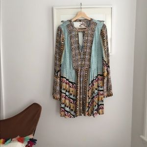 Free people teegan keyhole tunic/mini dress