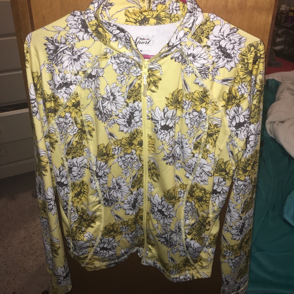 Floral zip up