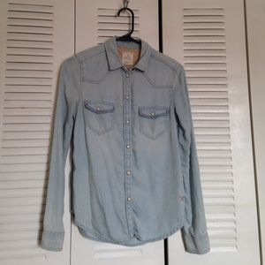 Chambray Button-Up Shirt