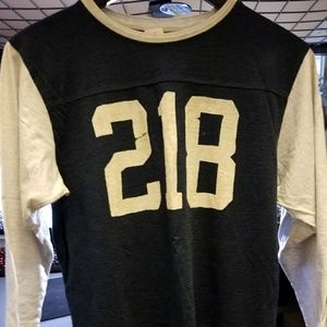 Blue with white mid sleeve tee