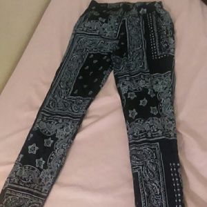 Bandana inspired joggers