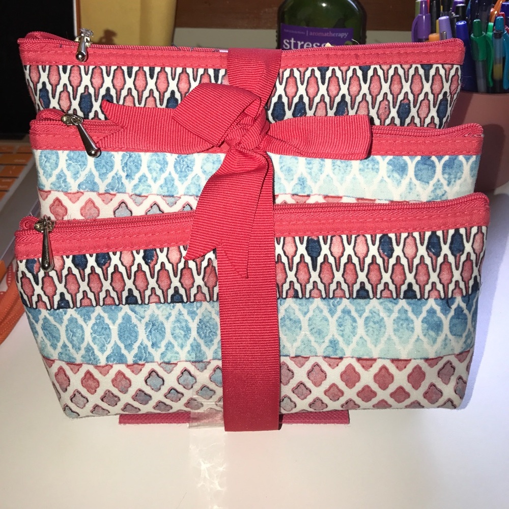 New Three Piece Cosmetic Bag
