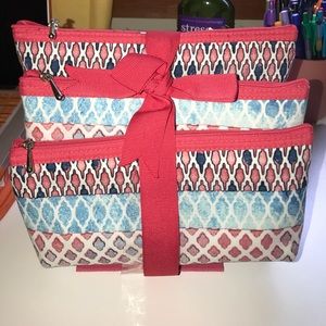 New Three Piece Cosmetic Bag