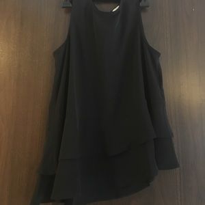 Black Asymmetrical Dress Shirt