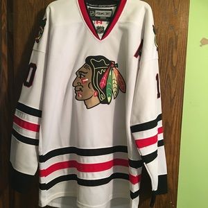 Patrick Sharp Hawks Jersey
