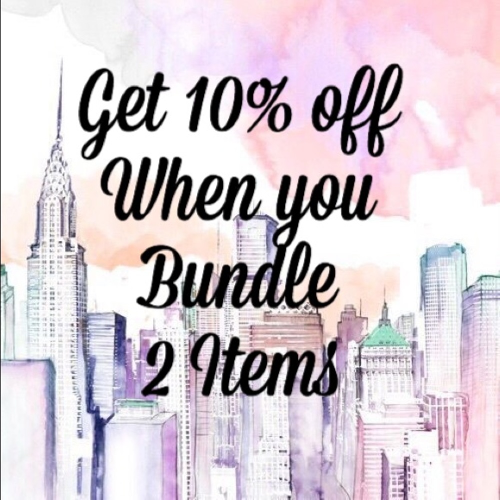 Bundle 2 items and get 10% off!