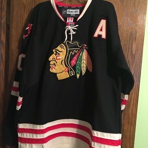 Patrick Sharp Hawks Jersey