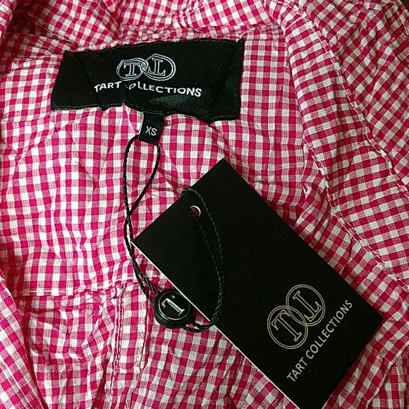 CLEARANCE Tart Gingham Checked Button Up Shirt - Picture 2 of 2