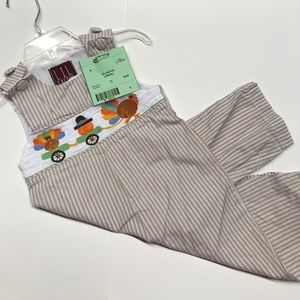 Lil Cactus 6-12 months  Boys Thanksgiving longall