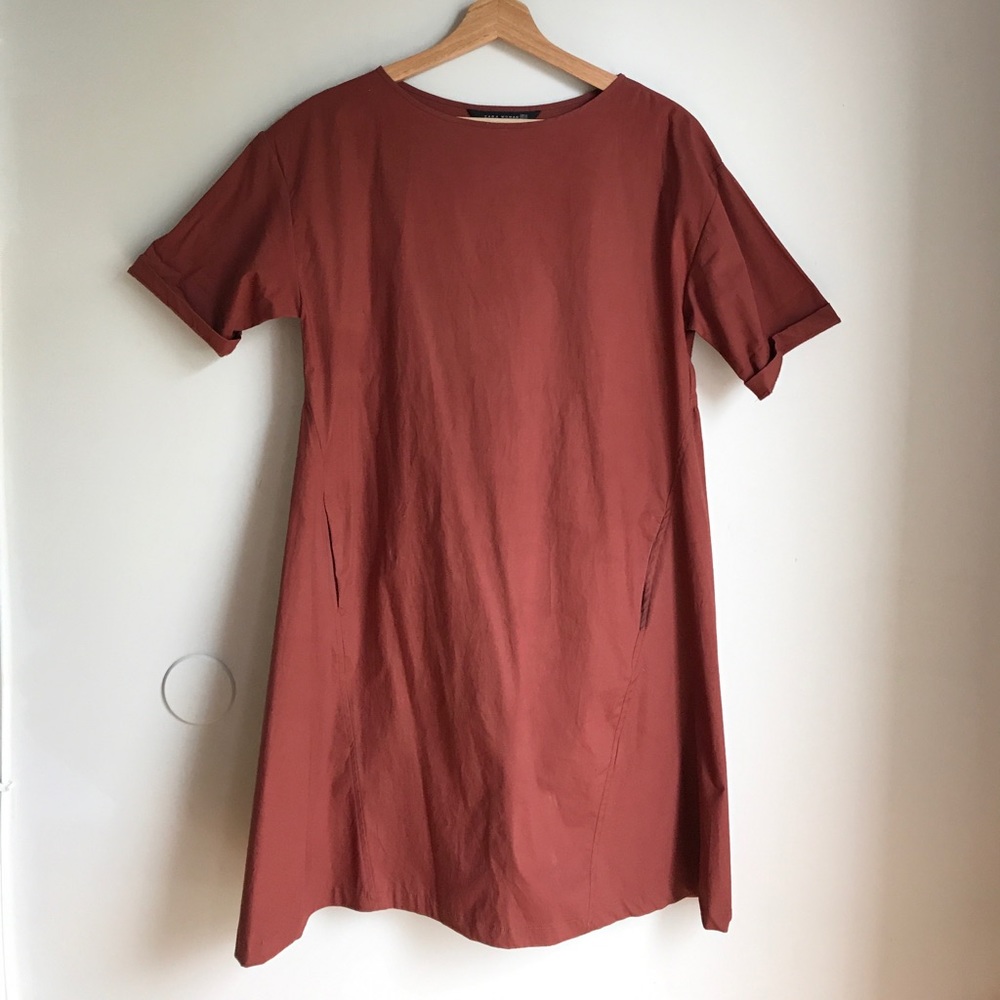 Zara Rust Cotton Dress