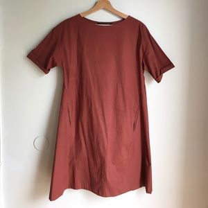 Zara Rust Cotton Dress