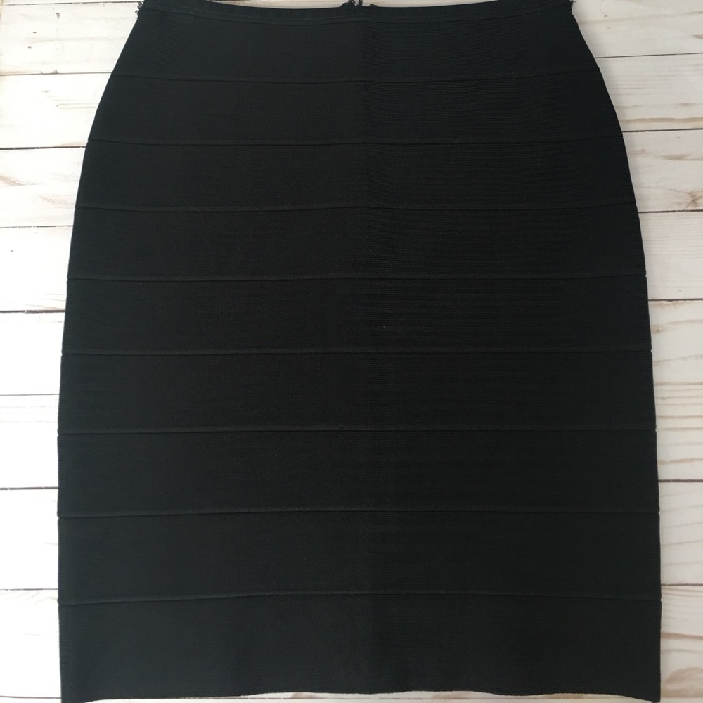 Alice and Olivia Black Bandage Skirt