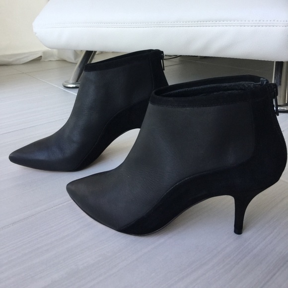 Loeffleer Randall black leather/suede bootie NWOT - Picture 4 of 8