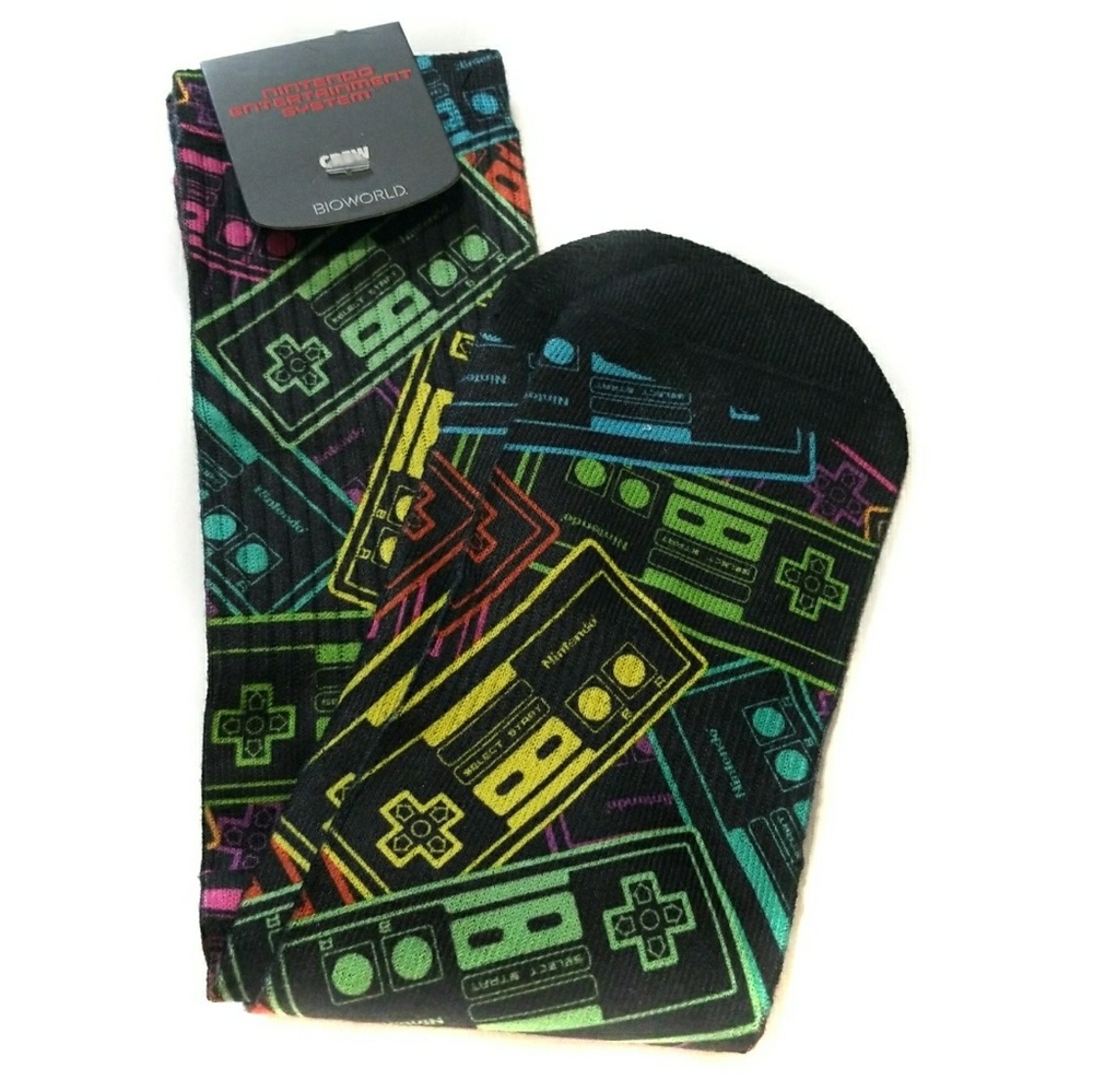 Bioworld Nintendo Crew Socks