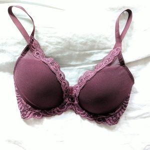 Natori Feathers Contour Plunge Bra, Size 30DD