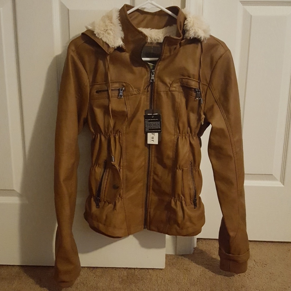 Ci Sono by Cavalini Faux Fur Jacket size M