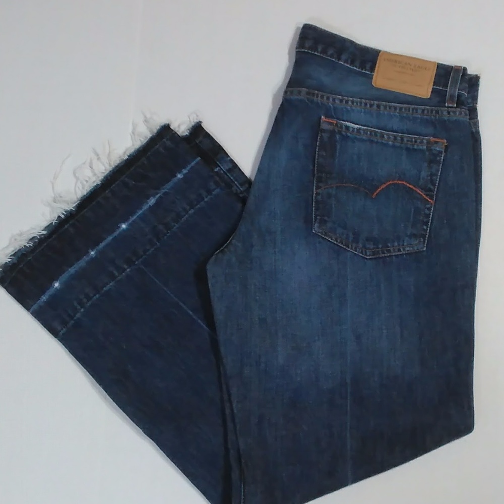 American Eagle Wide Leg Cropped Jeans