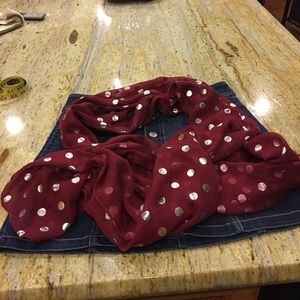 Beautiful maroon and gold scarf