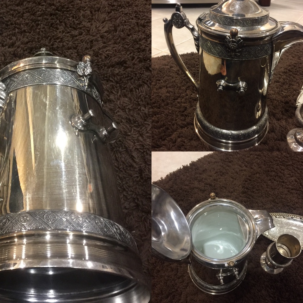 Antique silver plated 1868 Reed and Barton Pitcher