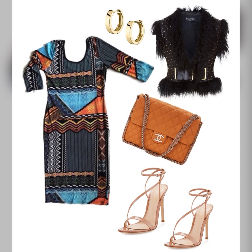 NWOT Fashion Nova Tribal print dress