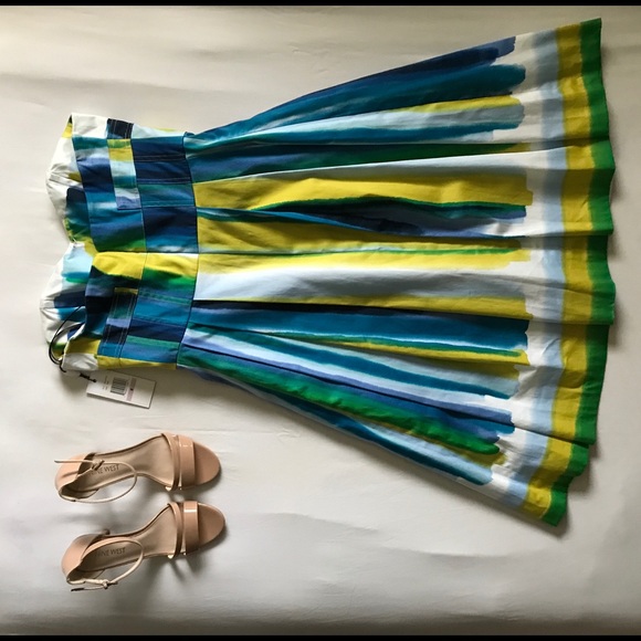 Calvin Klein strapless multi colored dress - Picture 2 of 2