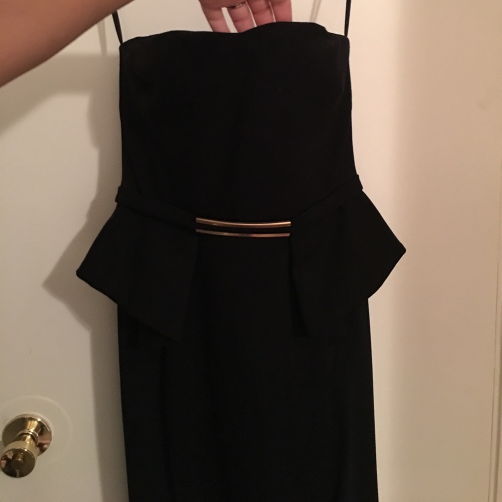 Gorgeous Black with Gold detail formal dress