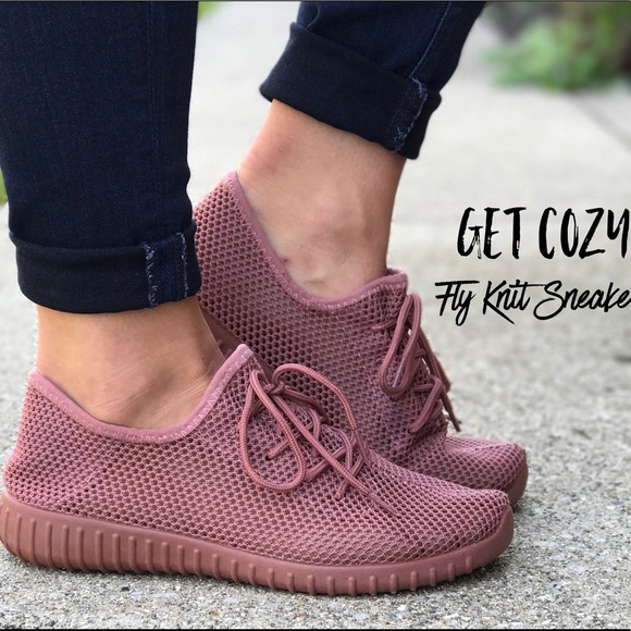 RESTOCKED! Black Fly Knit Mesh Sneakers - Picture 4 of 7