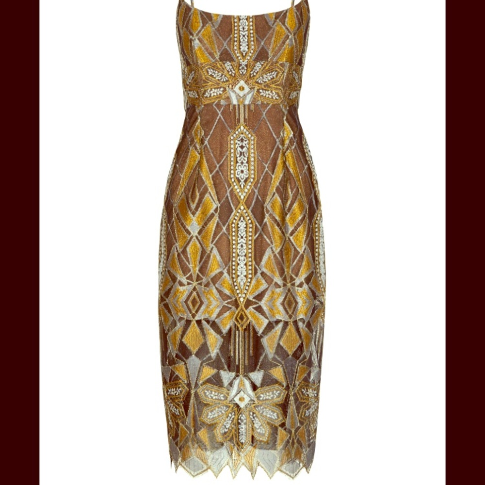 Limited-edition Lace Dress with Shimmering Sheen