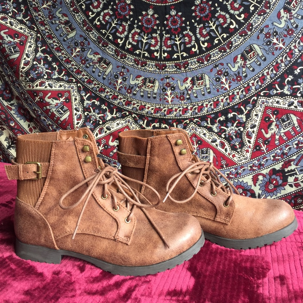 Charlotte Russe Booties Lace Up