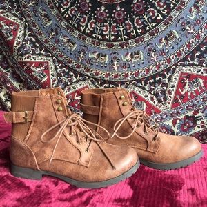 Charlotte Russe Booties Lace Up