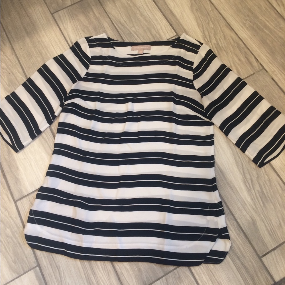 Black & White Striped Top - Banana Republic