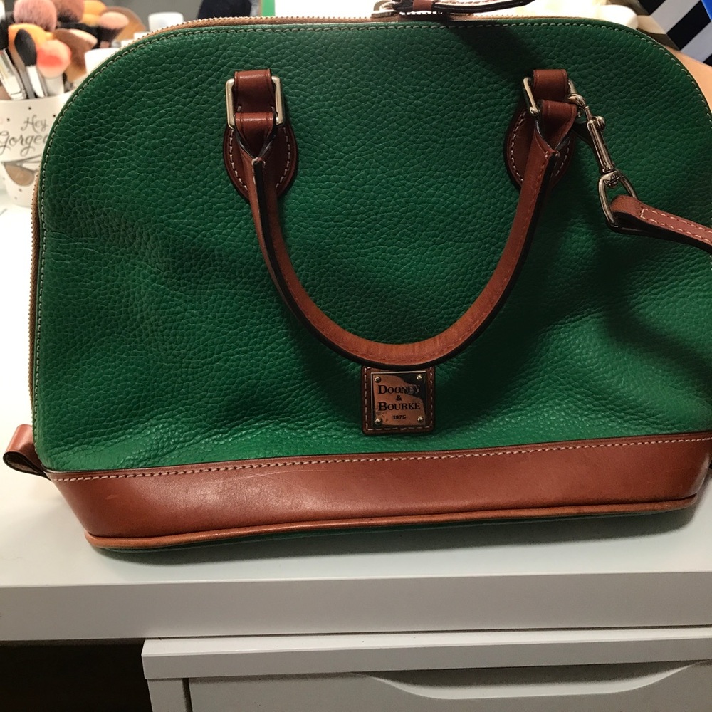 Dooney & Bourke Pebble Grain Zip Zip Satchel