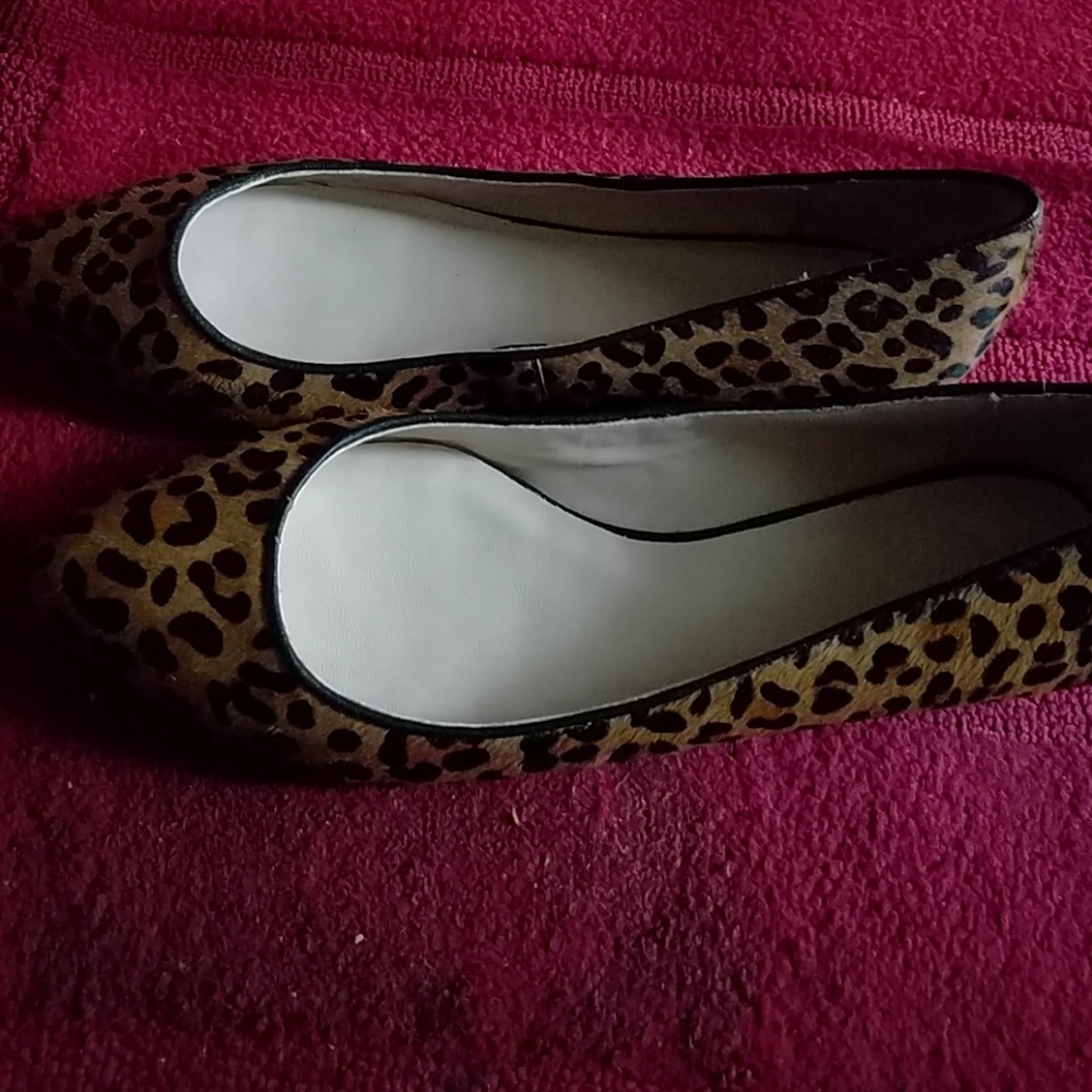 C Wonder leopard print hair flats