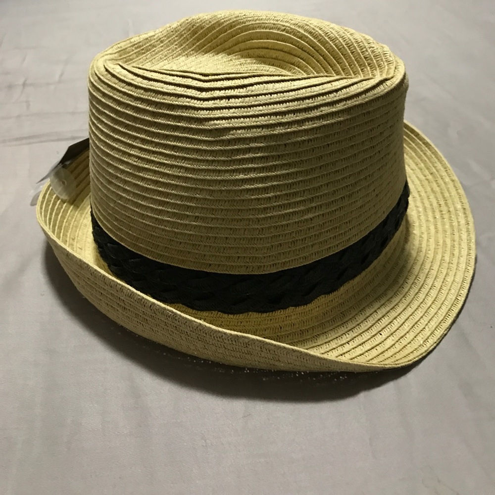 NWT straw fedora hat