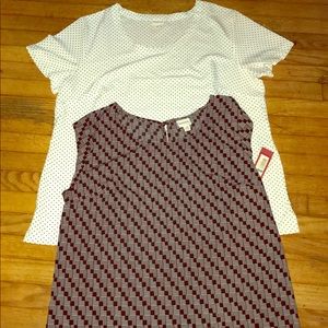 Womens lot of 2 blouses size large by merona