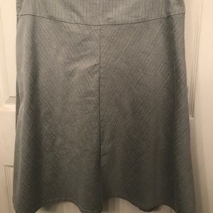 Betabrand gray pinstripe work-it skort