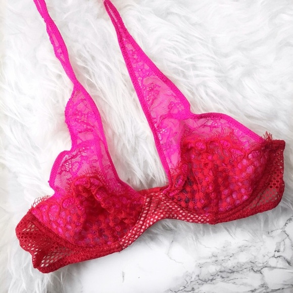 Victoria's Secret sheer lace halter bra / bralette - Picture 2 of 5